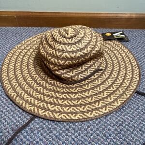 Free Authority Outdoors Floppy Tan Sun Hat, UPF 50+, 16" One Size